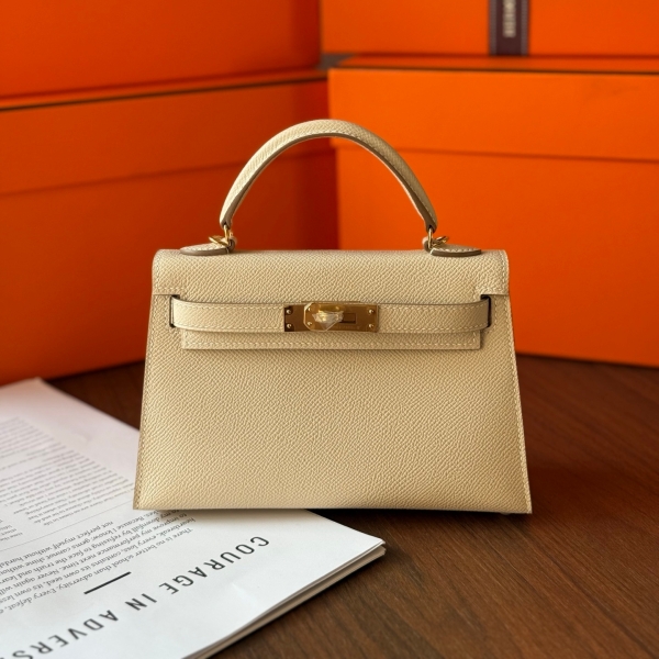 【エルメス HERMES】ミニケリー2 クレ (10) エプソン ゴールド金具（100％手縫）